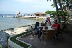 El Galleon Dive Resort, Puerta Galera - Philippines. Terrace bar.